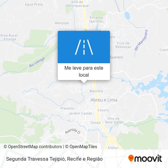Segunda Travessa Tejipió mapa