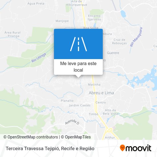 Terceira Travessa Tejipió mapa