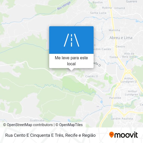 Rua Cento E Cinquenta E Três mapa