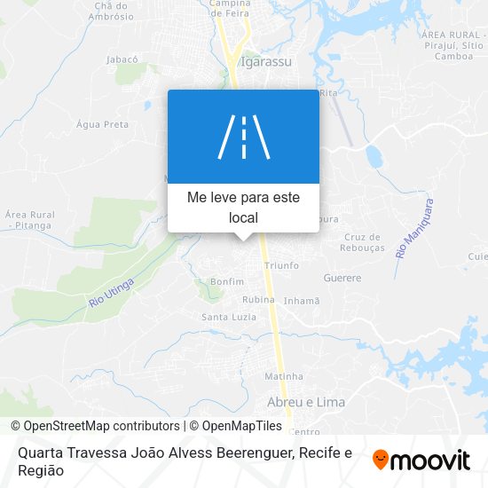 Quarta Travessa João Alvess Beerenguer mapa