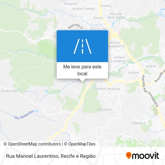 Rua Manoel Laurentino mapa