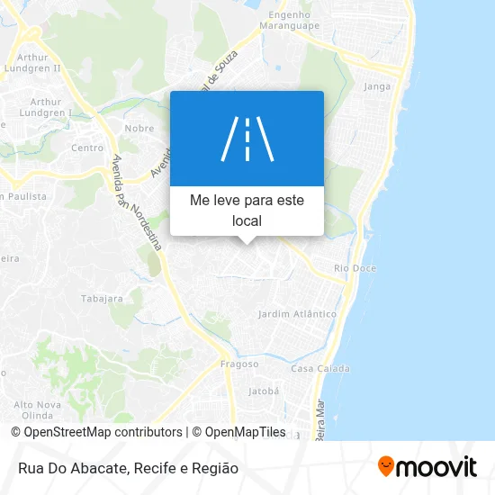 Rua Do Abacate mapa