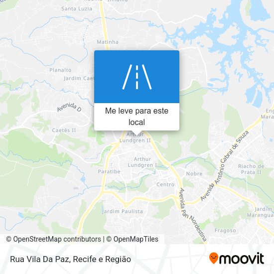 Rua Vila Da Paz mapa