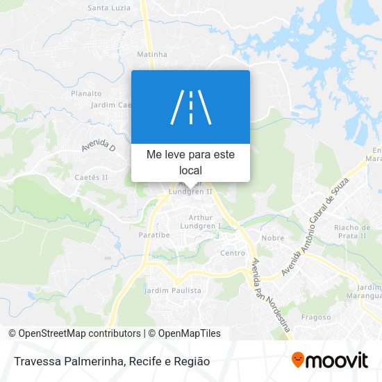 Travessa Palmerinha mapa