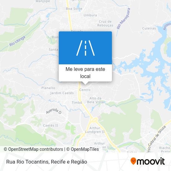 Rua Rio Tocantins mapa