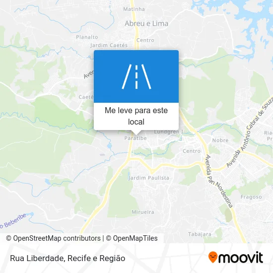 Rua Liberdade mapa