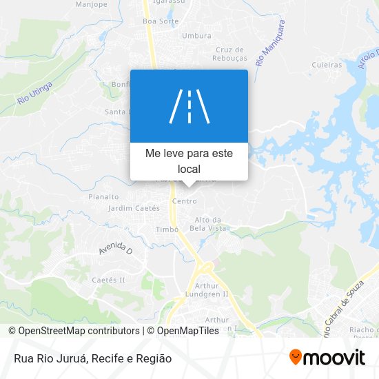 Rua Rio Juruá mapa