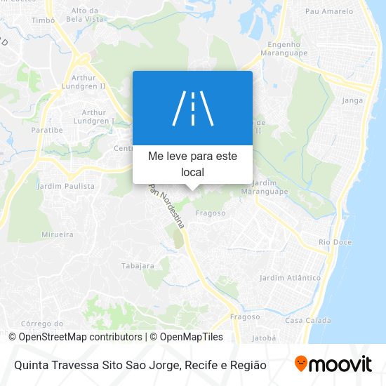 Quinta Travessa Sito Sao Jorge mapa