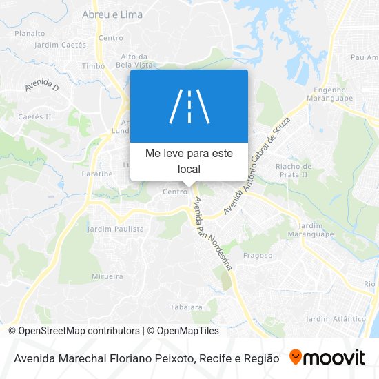 Avenida Marechal Floriano Peixoto mapa