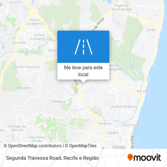 Segunda Travessa Road mapa