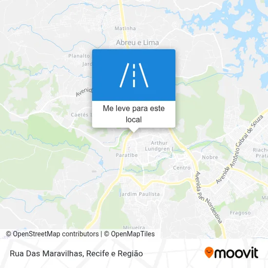 Rua Das Maravilhas mapa