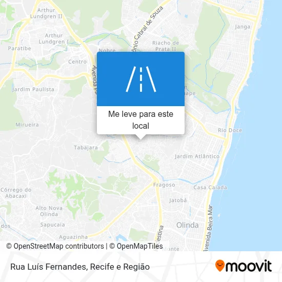 Rua Luís Fernandes mapa