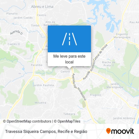 Travessa Siqueira Campos mapa