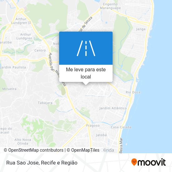 Rua Sao Jose mapa
