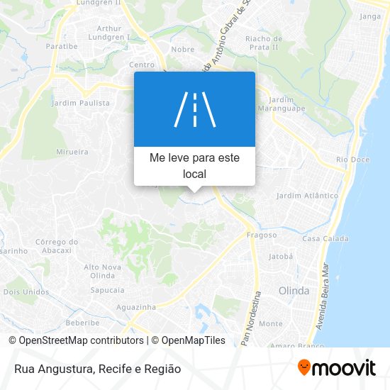 Rua Angustura mapa