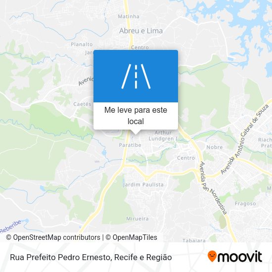 Rua Prefeito Pedro Ernesto mapa