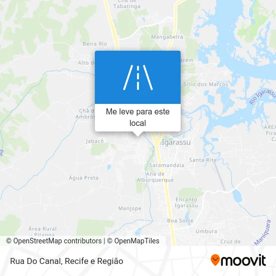 Rua Do Canal mapa