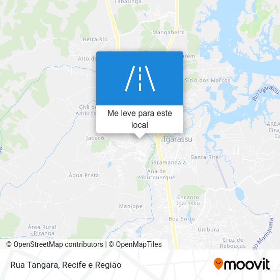 Rua Tangara mapa