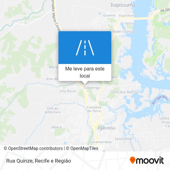 Rua Quinze mapa