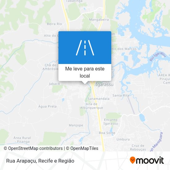 Rua Arapaçu mapa