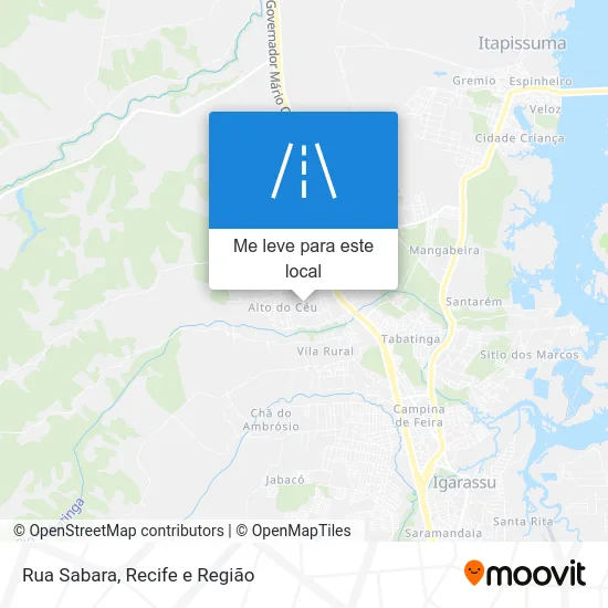 Rua Sabara mapa