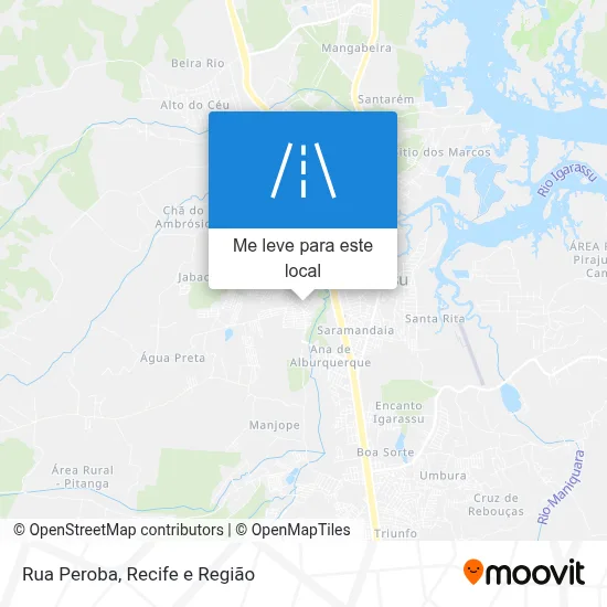 Rua Peroba mapa
