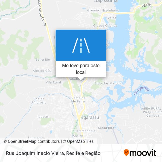 Rua Joaquim Inacio Vieira mapa