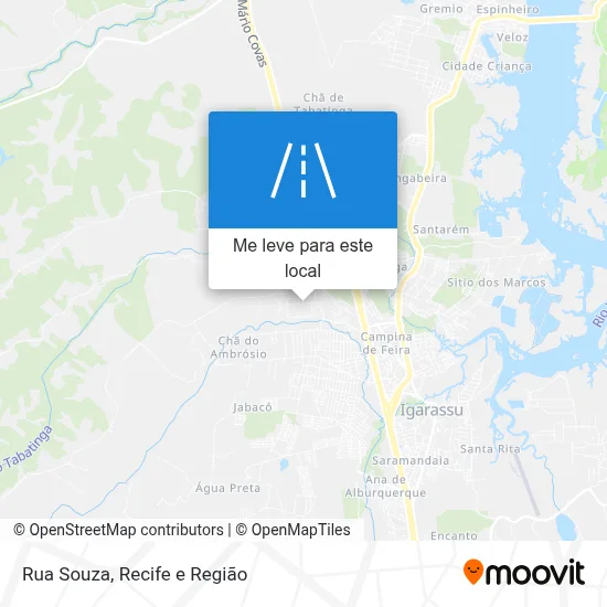 Rua Souza mapa