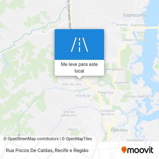 Rua Pocos De Caldas mapa