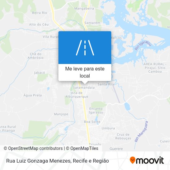 Rua Luiz Gonzaga Menezes mapa