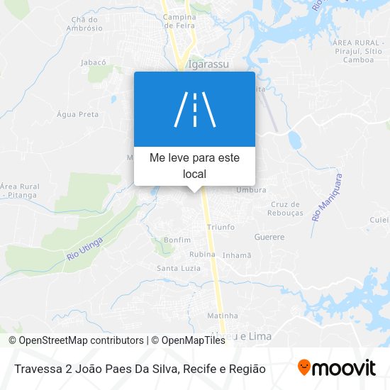 Travessa 2 João Paes Da Silva mapa