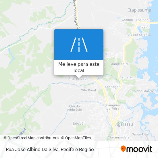 Rua Jose Albino Da Silva mapa