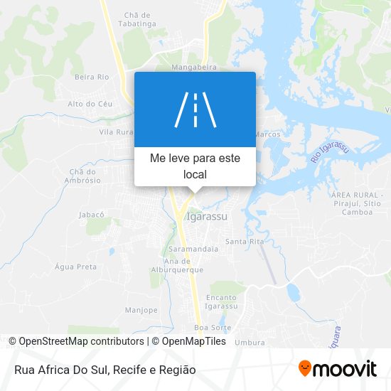 Rua Africa Do Sul mapa