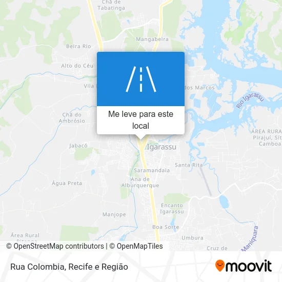 Rua Colombia mapa
