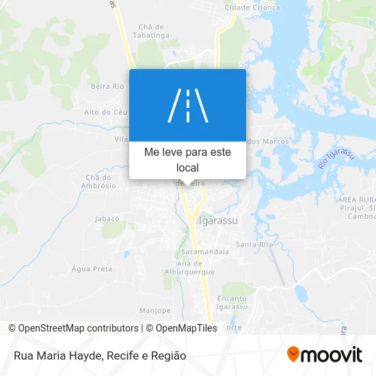 Rua Maria Hayde mapa