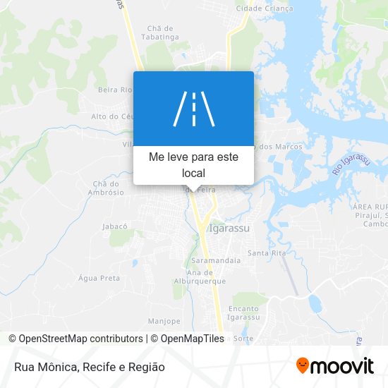 Rua Mônica mapa