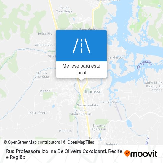 Rua Professora Izolina De Oliveira Cavalcanti mapa