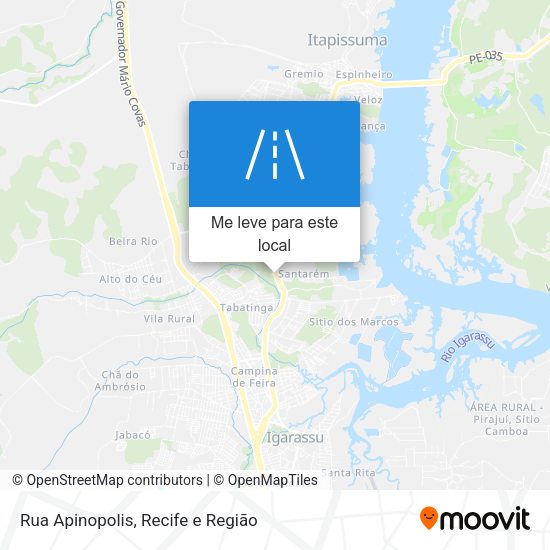 Rua Apinopolis mapa