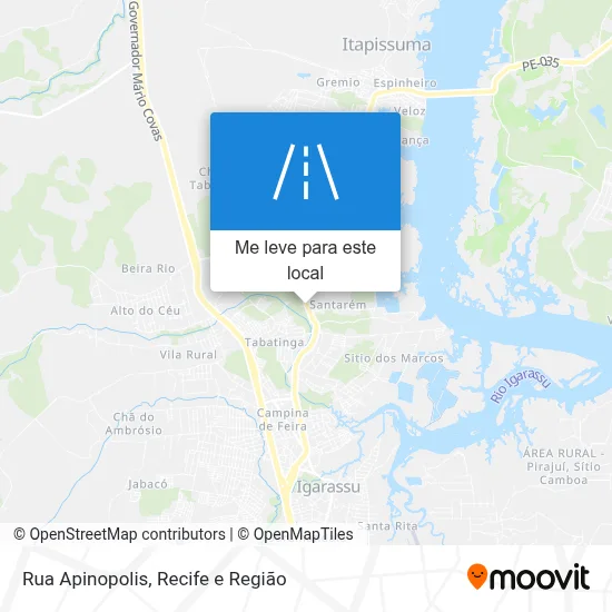 Rua Apinopolis mapa