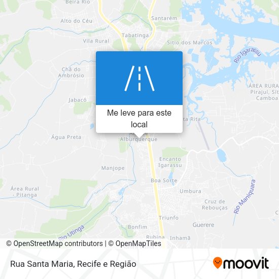 Rua Santa Maria mapa