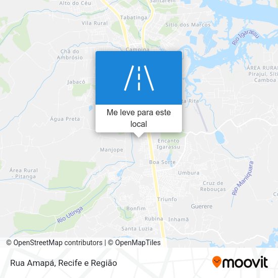 Rua Amapá mapa