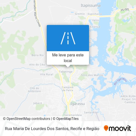 Rua Maria De Lourdes Dos Santos mapa