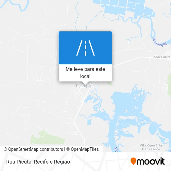 Rua Picuta mapa