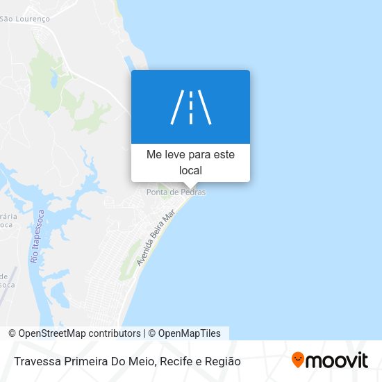 Travessa Primeira Do Meio mapa
