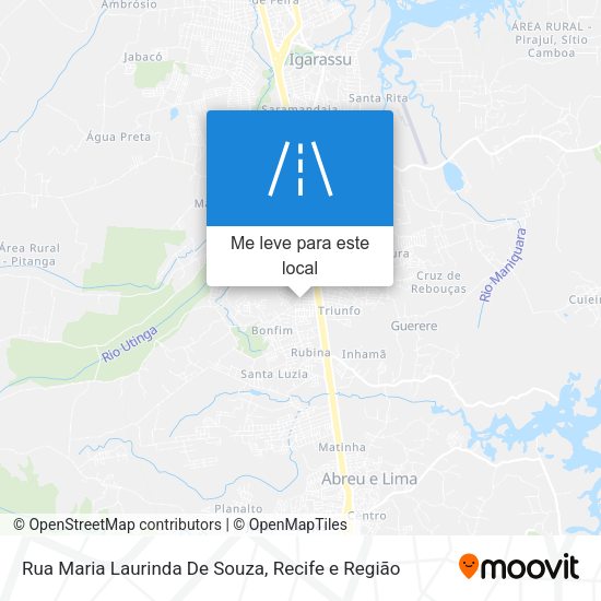 Rua Maria Laurinda De Souza mapa