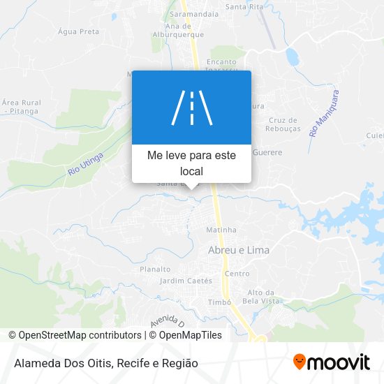 Alameda Dos Oitis mapa