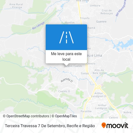 Terceira Travessa 7 De Setembro mapa