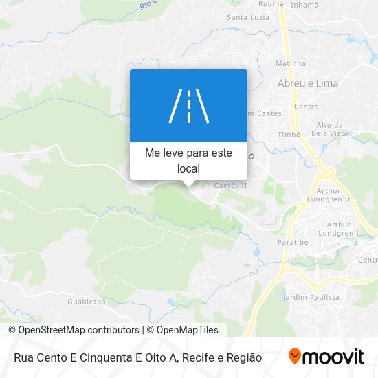 Rua Cento E Cinquenta E Oito A mapa