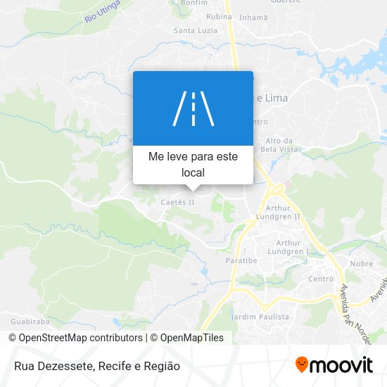 Rua Dezessete mapa