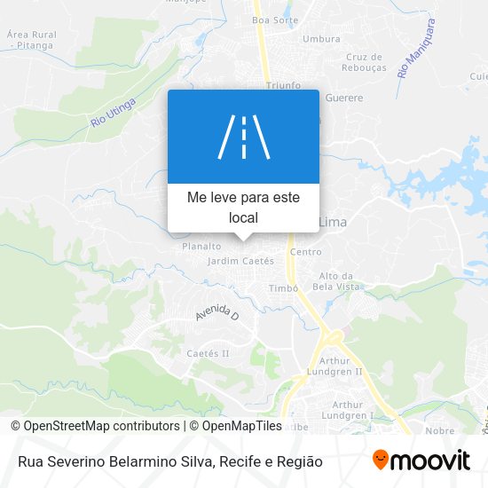 Rua Severino Belarmino Silva mapa